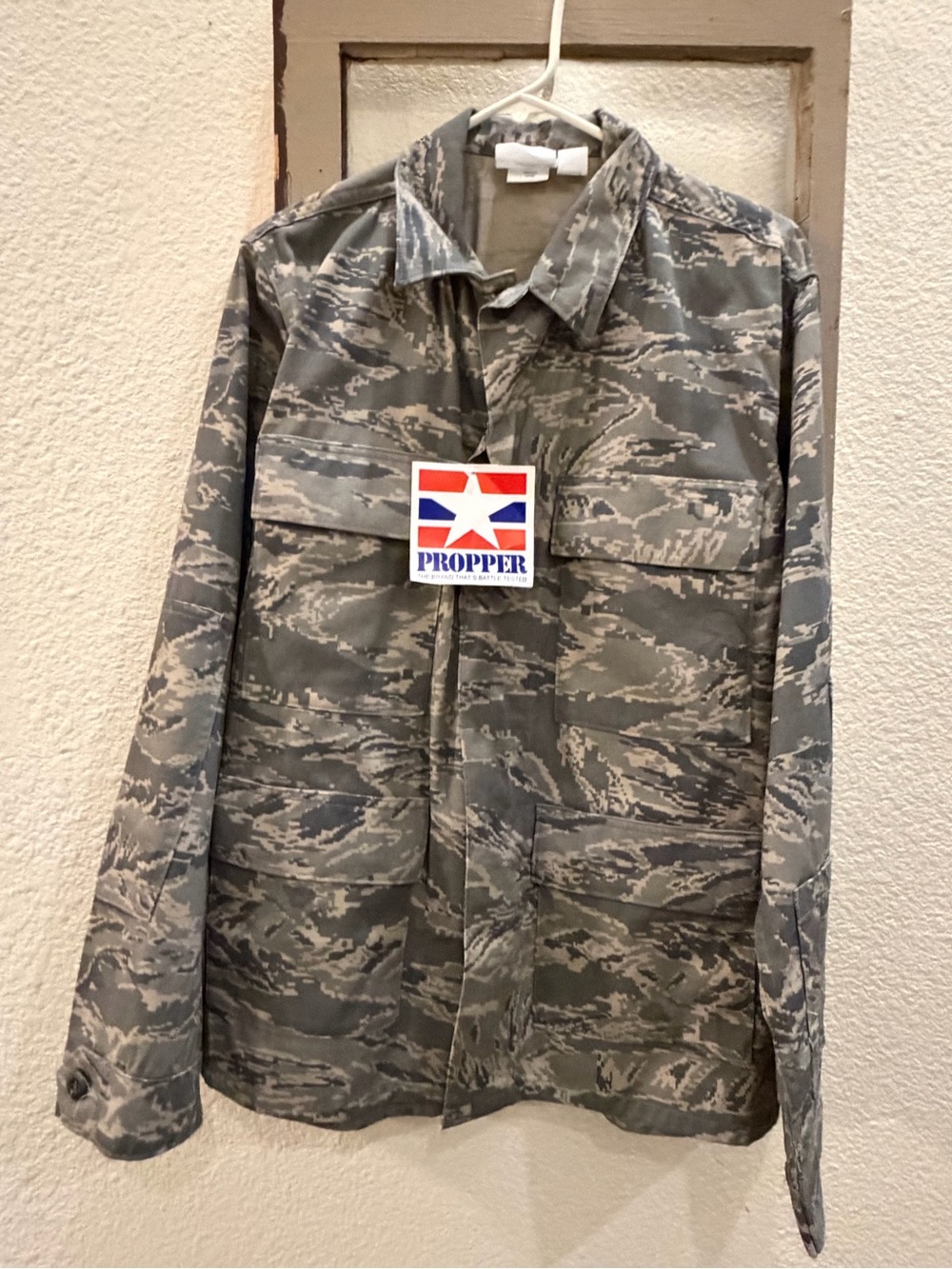Propper Men's Field Jacket in Gray Tiger-Stripe Camo
